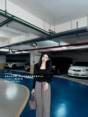 |現貨秒出｜韓系慵懶條紋三件套
